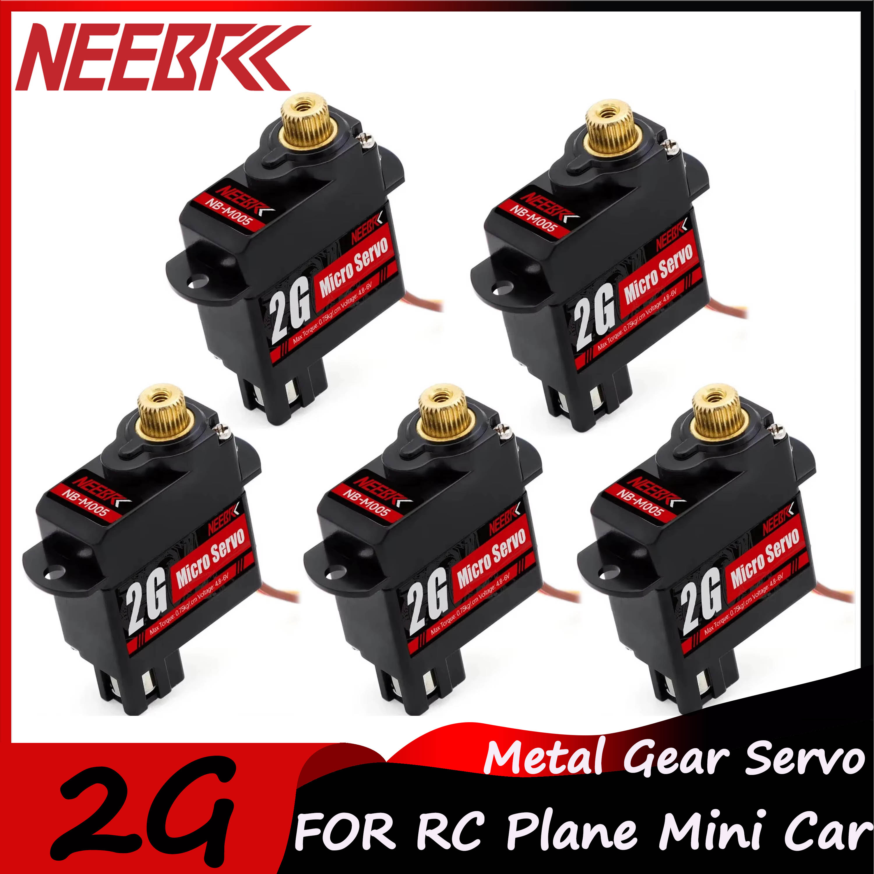 Rc Helicopter Motor - NEEBRC 2g Mini Servo Metal Gear