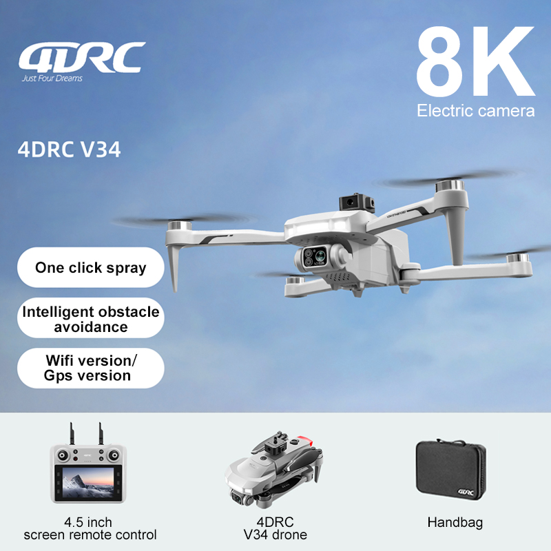 2025 New V34 Drone 8K Camera P - Rc Helicopter Case avaliação e preço