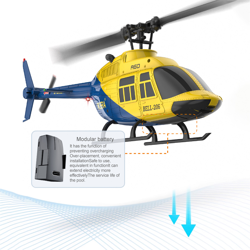 A60 RC Helicopter 2.4G 6-Aixs  - Rc Helicopter Large avaliação e preço