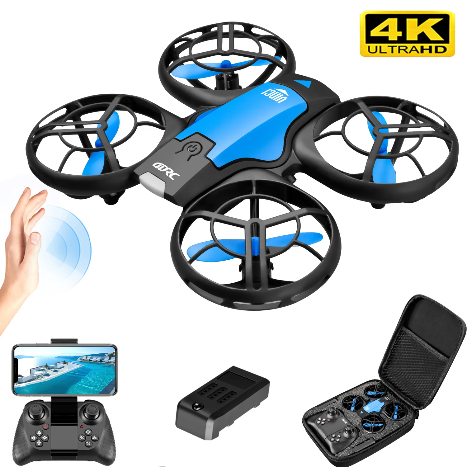 V8 New Mini Drone 4k professio - Rc Helicopter Electric avaliação e preço