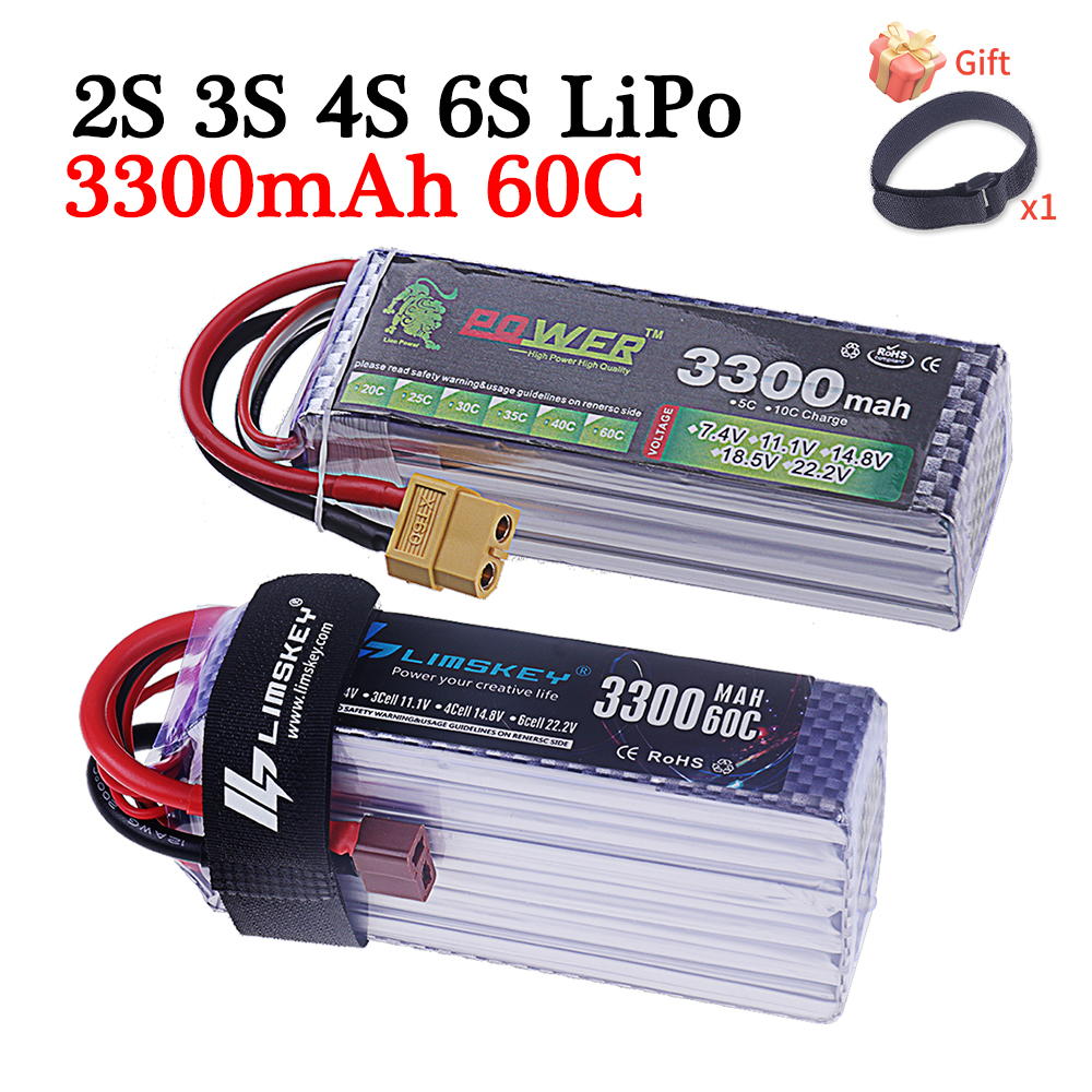 60C Lipo Battery 3300mAh 7.4V  - Rc Helicopter Parts avaliação e preço