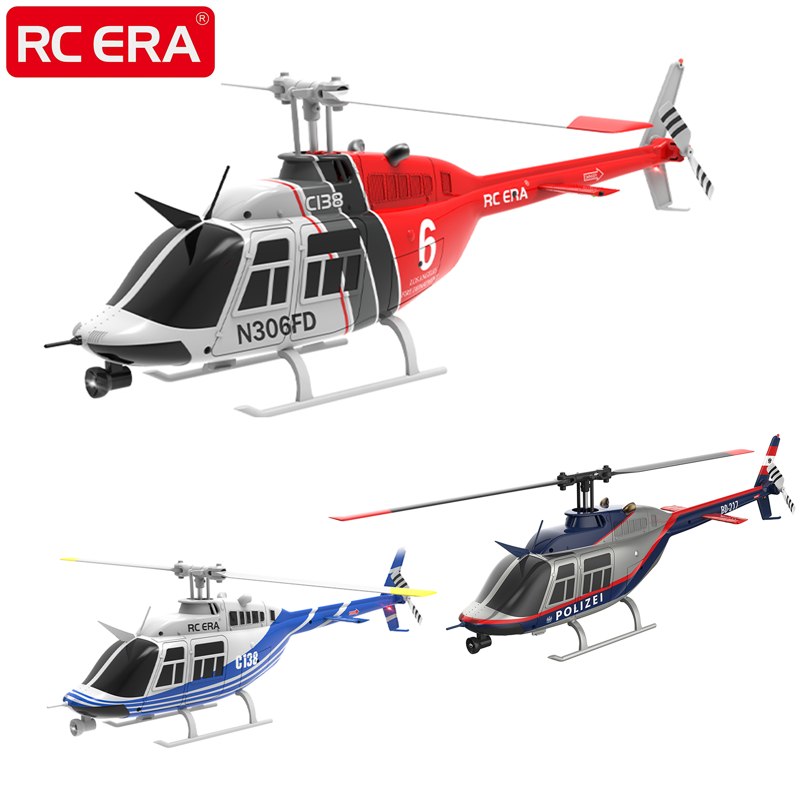 RC ERA C138 BELL 206 Jet Range - Rc Helicopter Gyro avaliação e preço