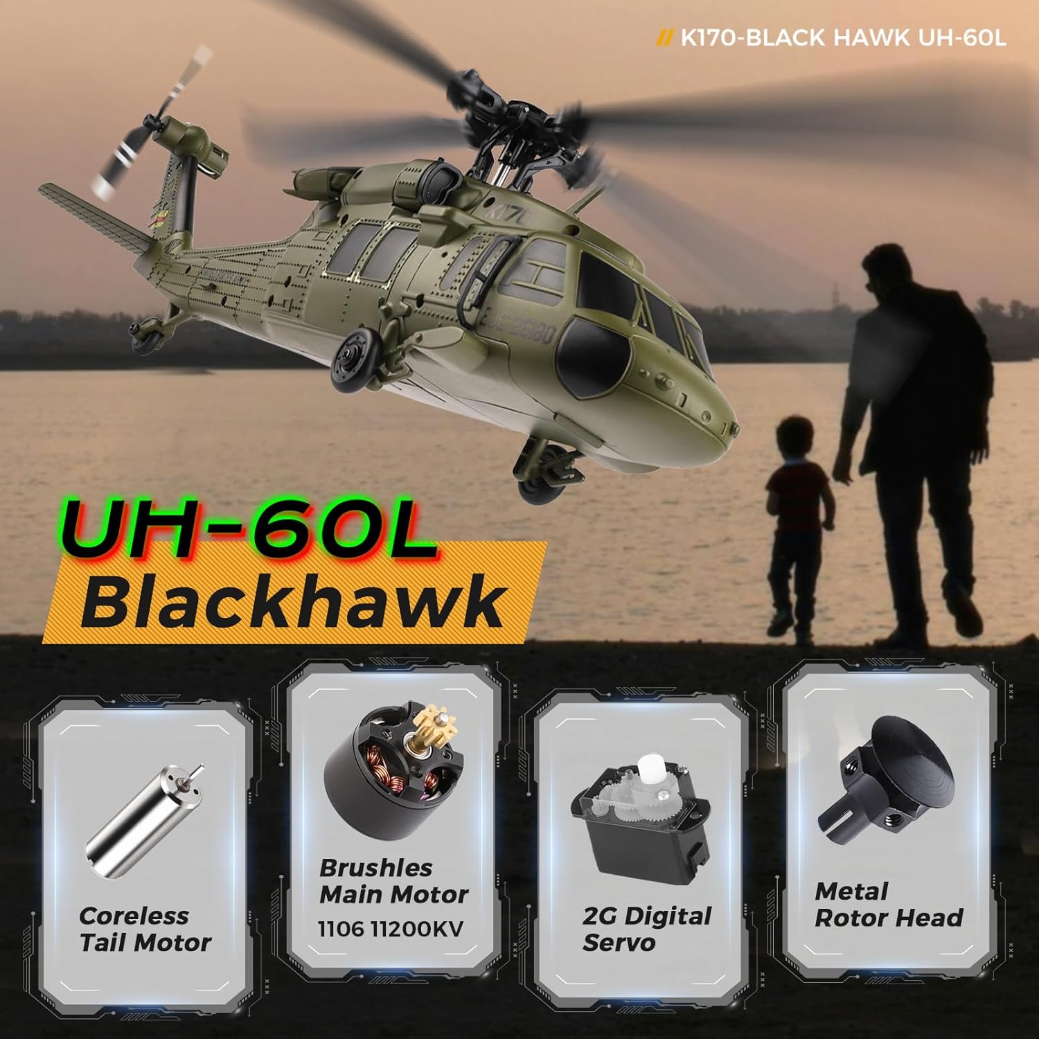 WLtoys K170 Brushless 4-CH RC  - Rc Helicopter Gyro avaliação e preço