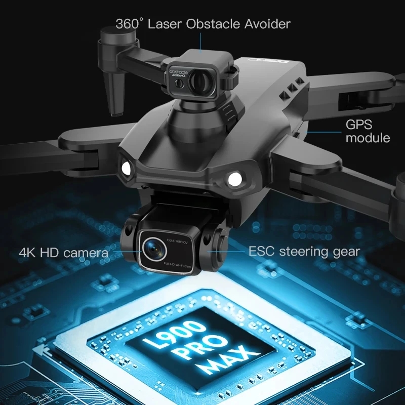 L900 Pro MAX GPS Drone 4K Prof - Rc Helicopter Electric avaliação e preço