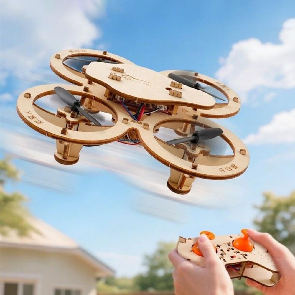 Rc Drone Toy Wooden Drone Puzz - Rc Helicopter Tool Kit avaliação e preço