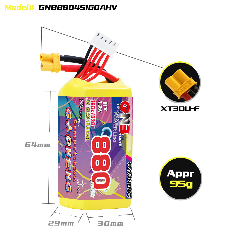 GNB 4S 880mAh 15.2V 160C/320C  - Rc Helicopter Parts avaliação e preço