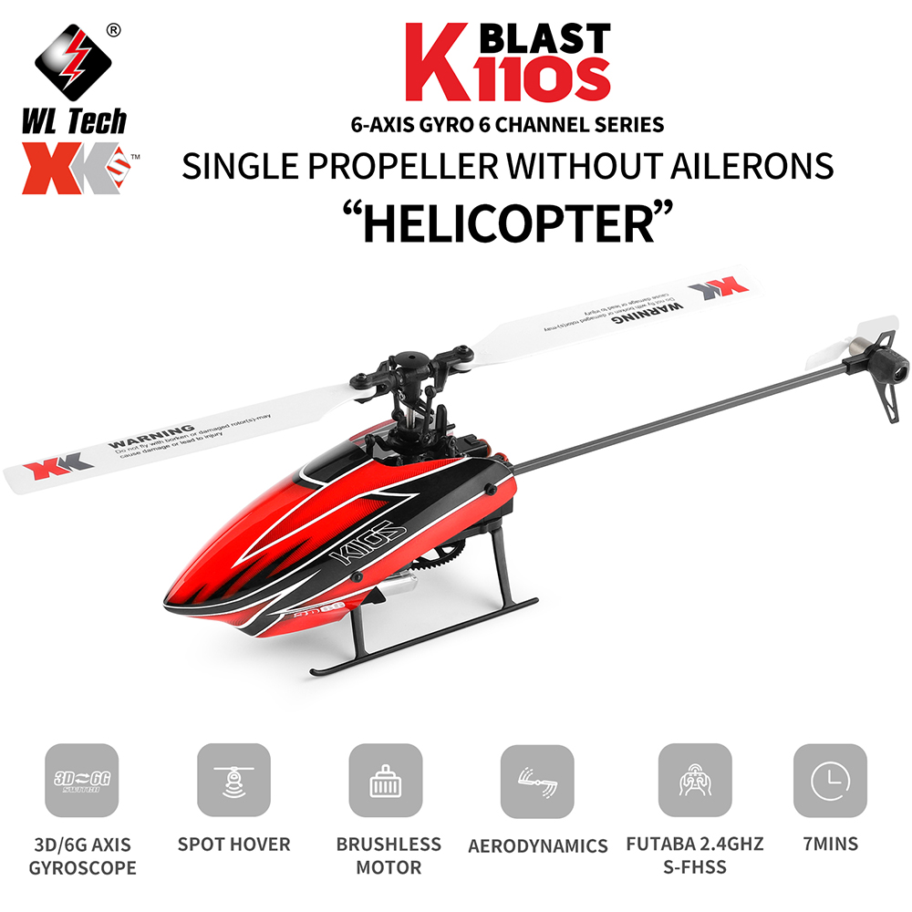 Wltoys XK K110S 6CH 3D 6G Syst - Rc Helicopter Blade avaliação e preço