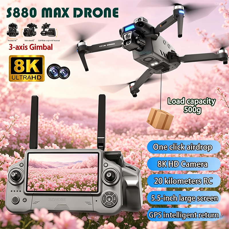2026 New 8K Dual Camera Drone  - Rc Helicopter Electric avaliação e preço
