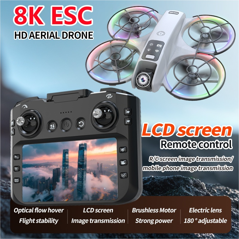 8K ESC 180° Camera Large Scree - Rc Helicopter Large avaliação e preço