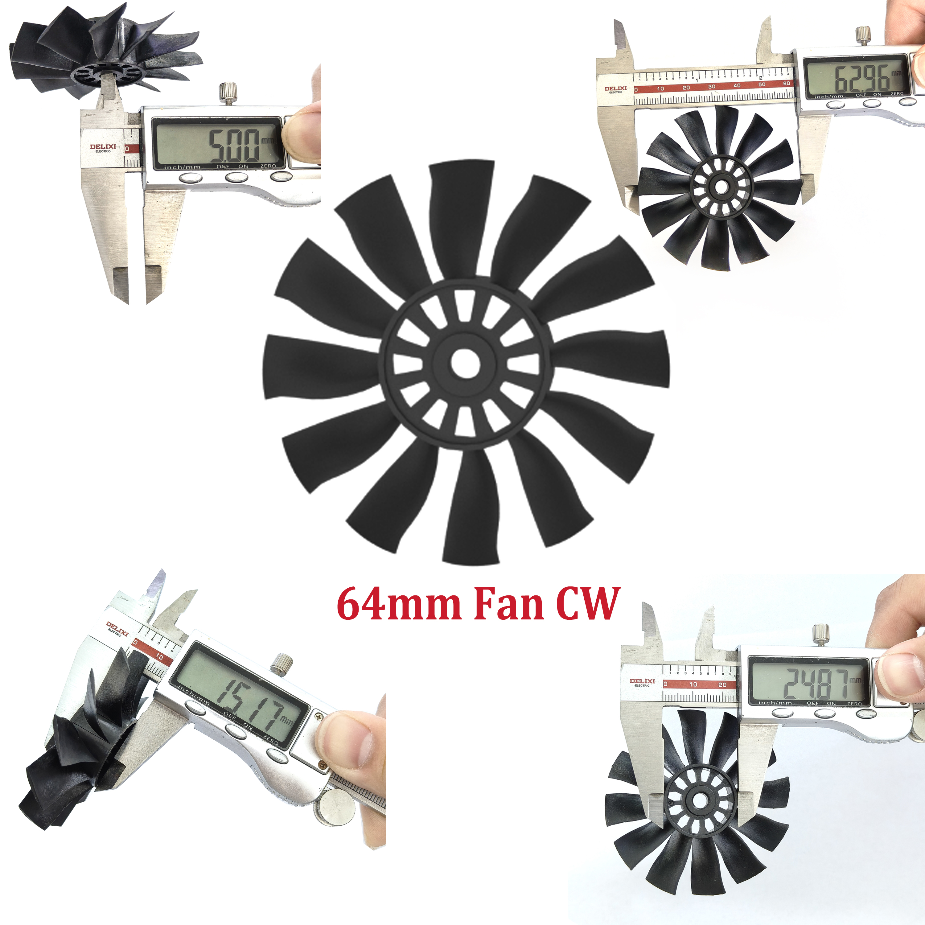 QX-MOTOR 12Blades CW CCW 70mm  - Rc Helicopter Blade avaliação e preço