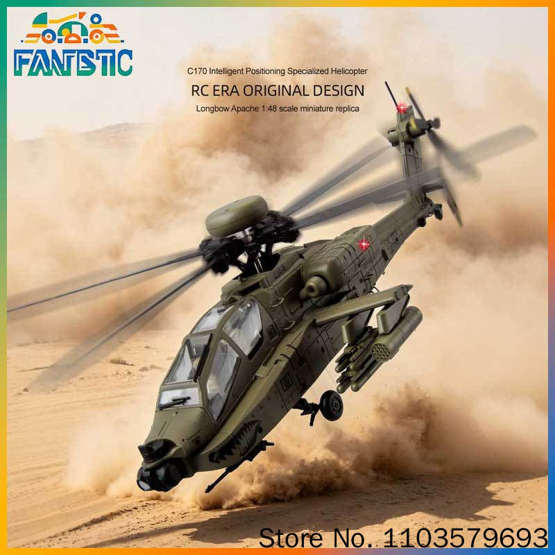 Rc Era Rc Helicopter Ah 64d Ap - Rc Helicopter Single Rotor avaliação e preço