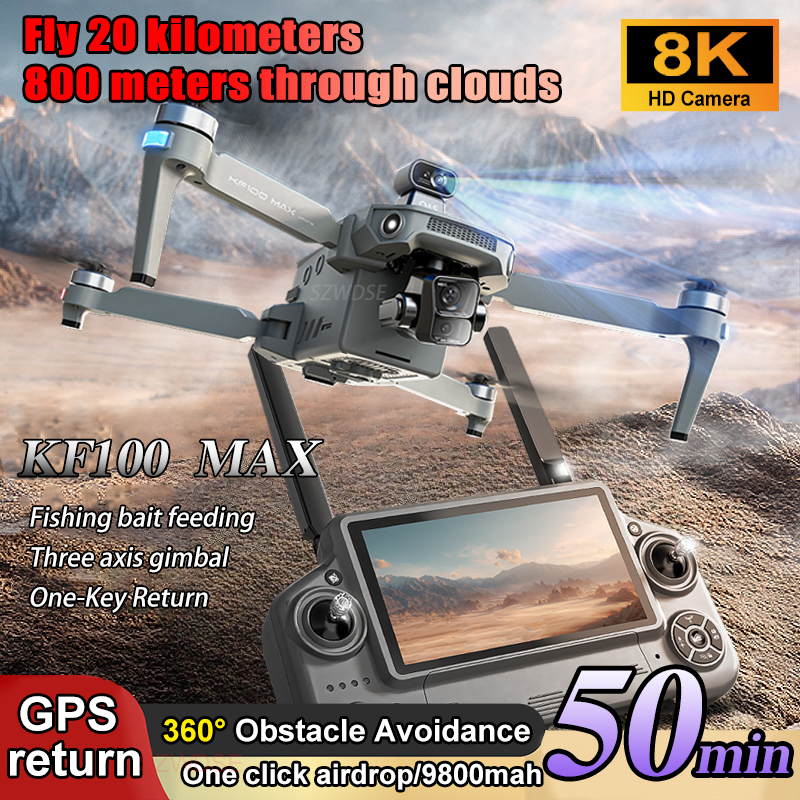 SJRC KF100 MAX 8K UHD Photo HD - Rc Helicopter Case avaliação e preço