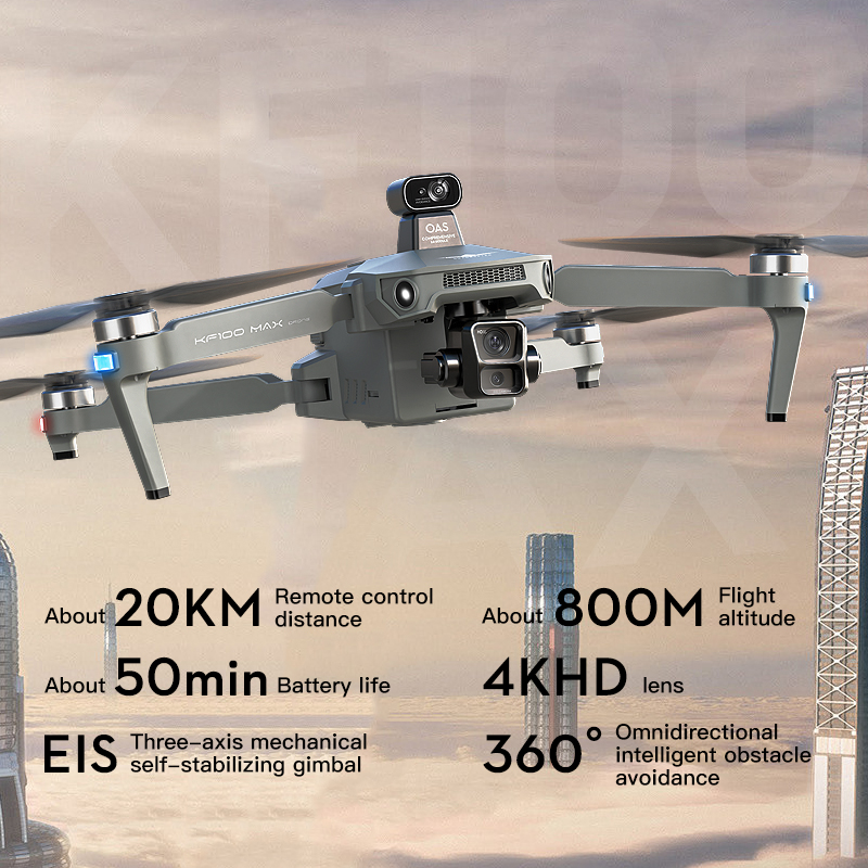 SJRC KF100 MAX 8K UHD Photo HD - Rc Helicopter Case avaliação e preço