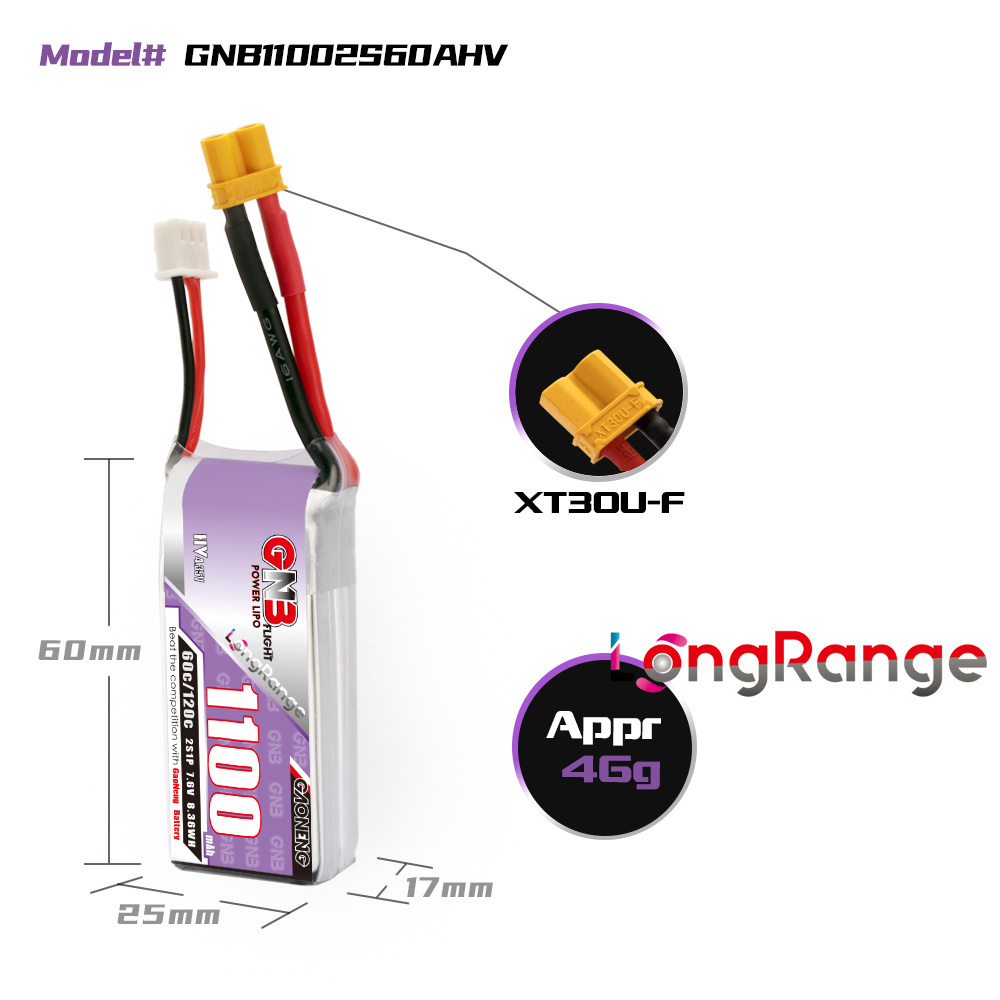 GNB 1100mAh 2S 3S 4S 6S 60C/12 - Rc Helicopter Parts avaliação e preço