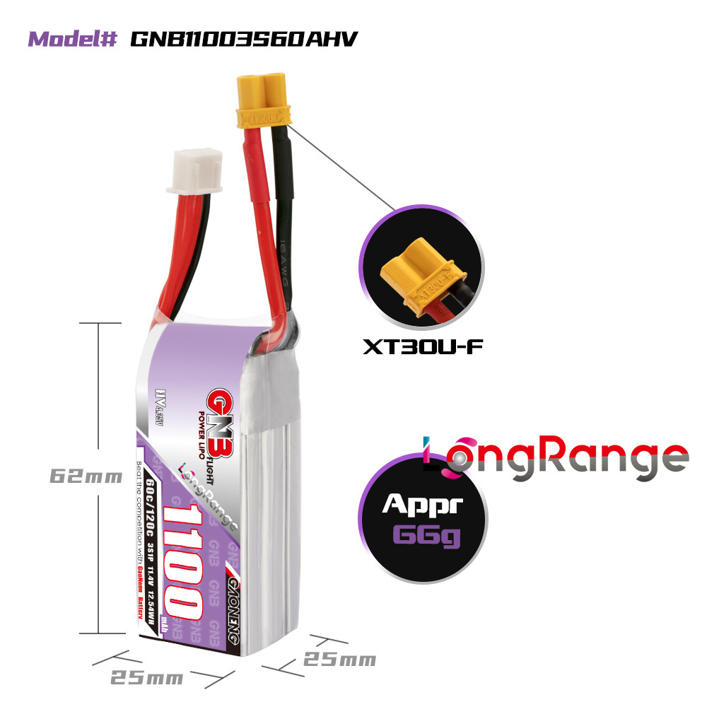GNB 1100mAh 2S 3S 4S 6S 60C/12 - Rc Helicopter Parts avaliação e preço