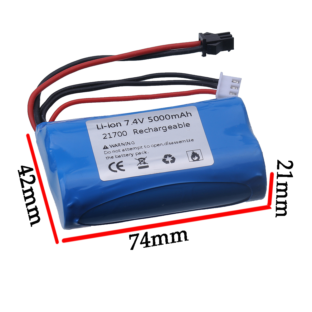 (SM Plug) 7.4V 5000mAH 21700 L - Rc Helicopter Parts avaliação e preço