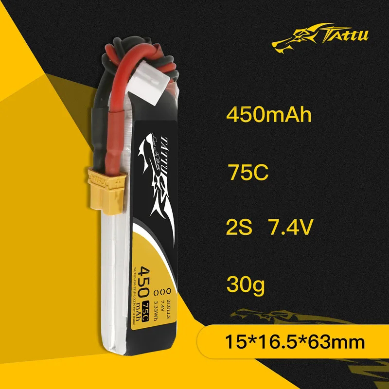 3Pcs NEW TATTU 450/500/550mAh  - Rc Helicopter Parts avaliação e preço