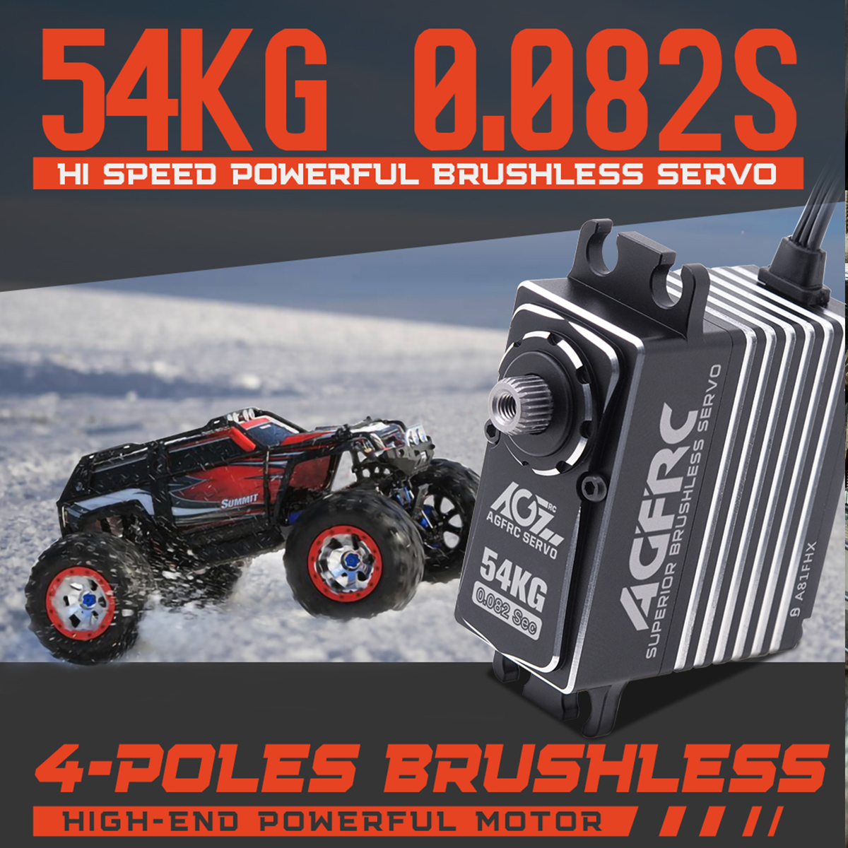AGFRC A81FHX 54KG HV 4-Pole Br - Rc Helicopter Large avaliação e preço