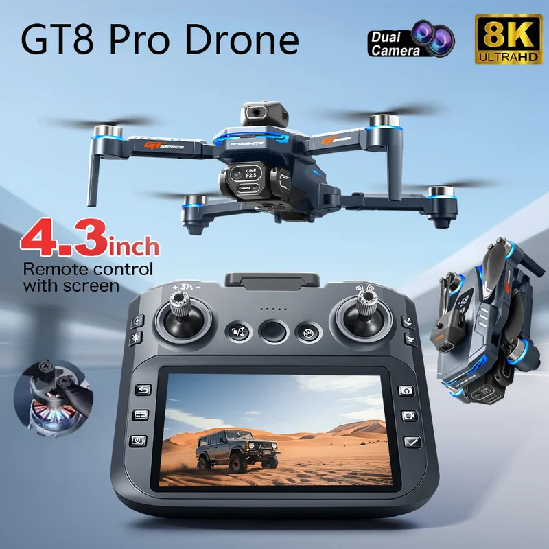 2026 New GT8 Drone GPS 8K Prof - Rc Helicopter Charger avaliação e preço