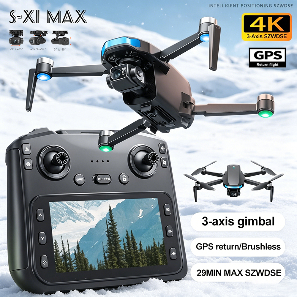 New S-X1 MAX Drone GPS 8K Prof - Rc Helicopter Electric avaliação e preço