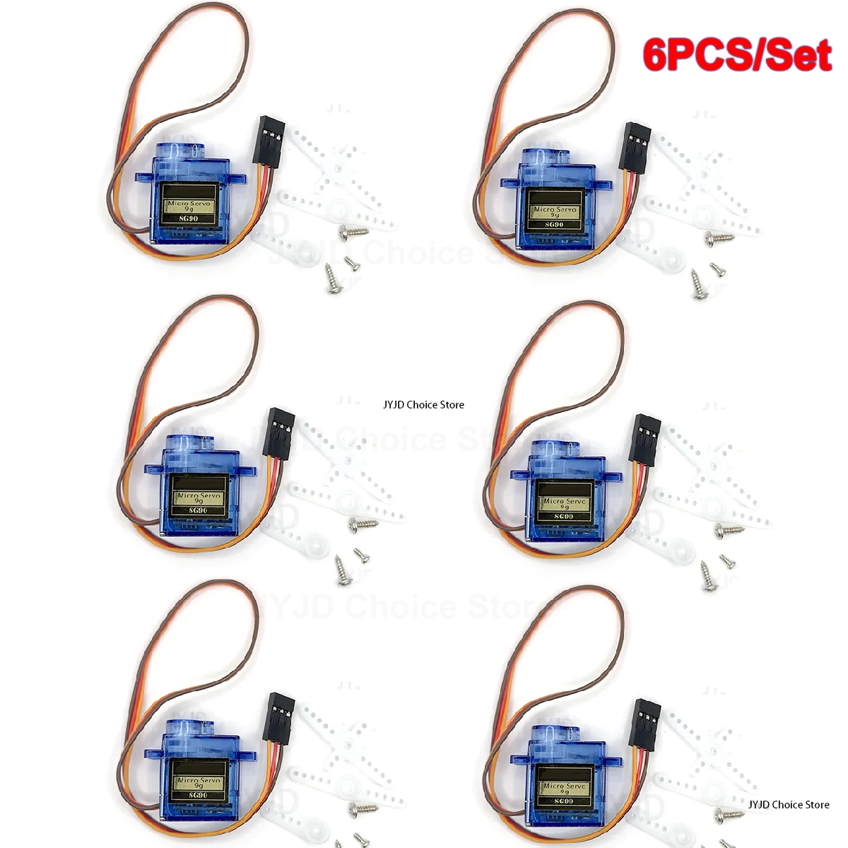 6pcs Sg90 9g Micro Servo Motor - Rc Helicopter Servo avaliação e preço