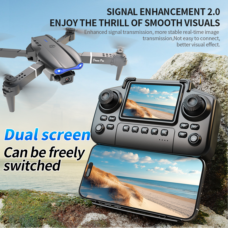 E99 PRO Drone Screen Control A - Rc Helicopter Charger avaliação e preço