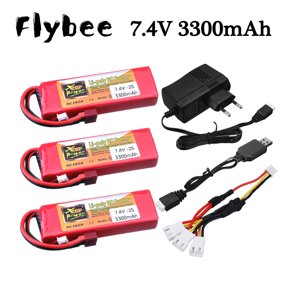 2S 7.4V 3300mAh Lipo Battery C - Rc Helicopter Charger avaliação e preço
