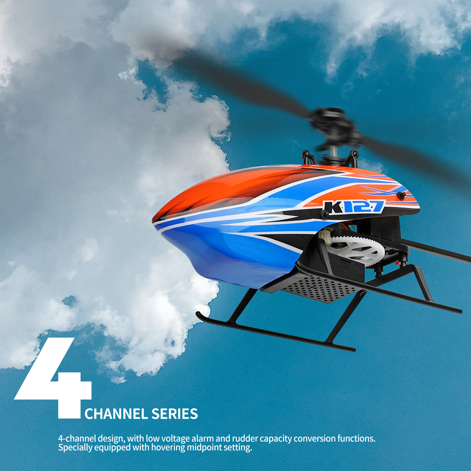 WLtoys XK K127 4CH 6-axis Gyro - Rc Helicopter Gyro avaliação e preço